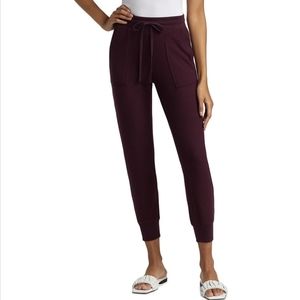 Splendid waffle knit joggers size large (FIT LIKE SIZE 10) in Maroon